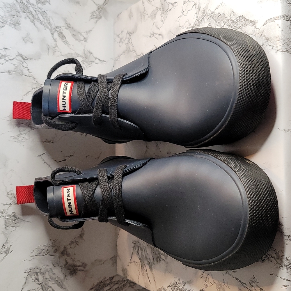 Hunter Bakerson Lace-Up Rubber High-Top, Navy
